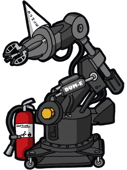 Dum-E Robot Arm Sticker